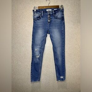 KanCan Signature Mid Rise Ankle Skinny Bohemian Jeans Size 24